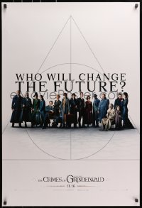 2w698 FANTASTIC BEASTS: THE CRIMES OF GRINDELWALD int'l teaser DS 1sh 2018 who will change the future?