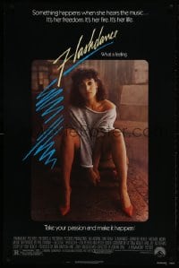 2w706 FLASHDANCE 1sh 1983 sexy dancer Jennifer Beals, take your passion and make it happen!