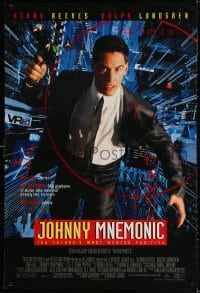 2w790 JOHNNY MNEMONIC DS 1sh 1995 Keanu Reeves, Dolph Lundgren, Dian Meyer, Ice-T, Takeshi Kitano