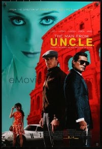 2w823 MAN FROM U.N.C.L.E. advance DS 1sh 2015 Guy Ritchie, Henry Cavill and Armie Hammer!