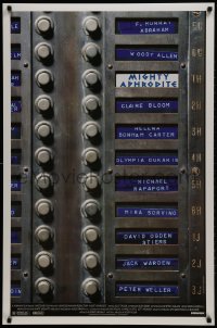 2w835 MIGHTY APHRODITE DS 1sh 1995 directed by Woody Allen, cool apartment call box design!