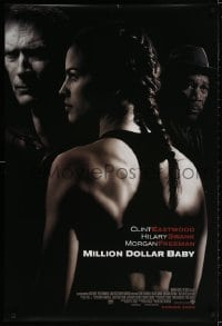 2w836 MILLION DOLLAR BABY int'l advance DS 1sh 2004 Clint Eastwood, boxer Hilary Swank, Freeman!