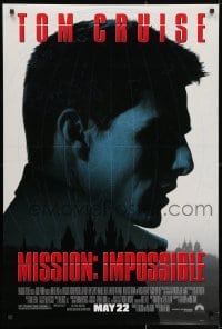 2w839 MISSION IMPOSSIBLE advance DS 1sh 1996 Tom Cruise, Jon Voight, Brian De Palma directed!