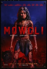 2w847 MOWGLI teaser DS 1sh 2018 Andy Serkis directed, Rudyard Kipling, outcast, survivor, legend!