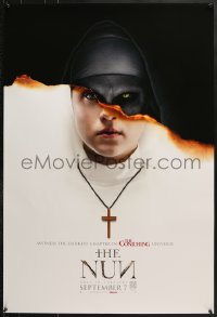 2w858 NUN teaser DS 1sh 2018 creepy image, witness the darkest chapter in The Conjuring universe!