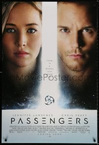 2w863 PASSENGERS int'l advance DS 1sh 2016 close-up images of Jennifer Lawrence and Chris Pratt!