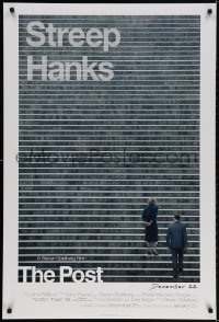 2w876 POST style A teaser DS 1sh 2017 Meryl Streep, Tom Hanks, Paulson, Odenkirk, limited release!