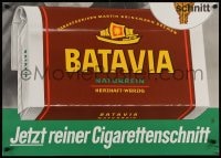2w298 BATAVIA 23x33 German advertising poster 1950s art of a pack of cigarettes, pure cut!