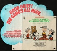 2w271 BOY NAMED CHARLIE BROWN 18x20 music poster 1970 baseball art of Snoopy & the Peanuts by Charles M. Schulz!