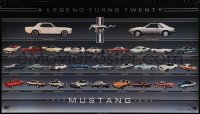 2w485 FORD MUSTANG 27x47 special poster 1984 cool images of modern pony cars and the originals!