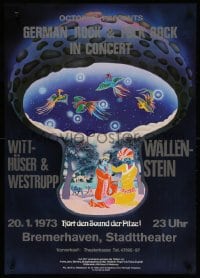 2w277 GERMAN ROCK & FOLK ROCK IN CONCERT 23x33 German music poster 1973 Witthuser & Westrupp!
