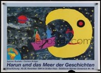 2w380 HARUN UND DAS MEER DER GESCHICHTEN 25x35 German stage poster 1994 wild fantasy art!