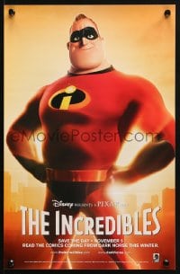2w169 INCREDIBLES mini poster 2004 Disney/Pixar sci-fi superhero family, Mr. Incredible!