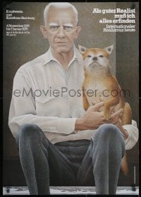 2w241 INTERNATIONALER REALISMUS HEUTE 23x33 German museum/art exhibition 1978 man and a fox by Colville!