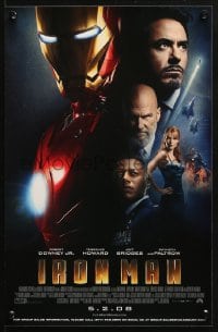 2w170 IRON MAN advance mini poster 2008 Robert Downey Jr. is Iron Man, Stark Industries Prototype!