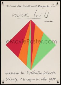 2w251 MAX BILL SCHWEIZ 23x33 German museum/art exhibition 1988 art by Frank Neubauer!
