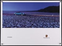 2w337 PORSCHE 30x40 German advertising poster 1990s great image of the 911 Cabriolet!