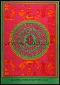 2w009 QUICKSILVER MESSENGER SERVICE/JOHN LEE HOOKER/STEVE MILLER BLUES BAND 14x20 music poster 1967