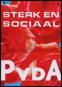 2w044 STERK EN SOCIAAL 23x33 Dutch political campaign 2000s vote for PVDA Labour Party candidates!