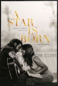 2w933 STAR IS BORN teaser DS 1sh 2018 Bradley Cooper stars and directs, romantic image w/Lady Gaga!