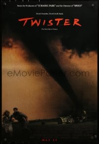 2w965 TWISTER int'l advance DS 1sh 1996 May 17 style, Bill Paxton & Helen Hunt tornados!
