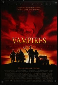 2w971 VAMPIRES DS 1sh 1998 John Carpenter, James Woods, cool vampire hunter image!