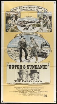 2x412 BUTCH & SUNDANCE - THE EARLY DAYS 3sh 1979 artwork of Tom Berenger & William Katt, rare!