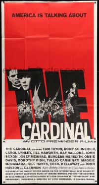 2x417 CARDINAL 3sh 1964 Otto Preminger, Romy Schneider, Tom Tryon, Saul Bass title art!