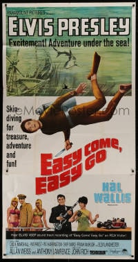 2x445 EASY COME, EASY GO 3sh 1967 scuba diver Elvis Presley looking for adventure & fun!