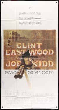 2x501 JOE KIDD int'l 3sh 1972 cool art of Clint Eastwood pointing double-barreled shotgun!