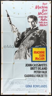 2x530 MACHINE GUN McCAIN 3sh 1970 Gli Intoccabili, artwork of John Cassavetes, Britt Ekland