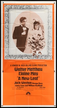 2x553 NEW LEAF int'l 3sh 1971 Walter Matthau with star & director Elaine May getting married!