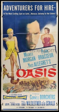 2x559 OASIS 3sh 1956 sexy Michele Morgan, Pierre Brasseur, directed by Yves Allegret!