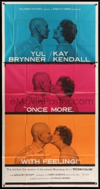 2x561 ONCE MORE WITH FEELING 3sh 1960 three romantic close ups of Yul Brynner & Kay Kendall!