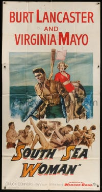 2x606 SOUTH SEA WOMAN 3sh 1953 art of leatherneckin' Burt Lancaster & sexy Virginia Mayo!