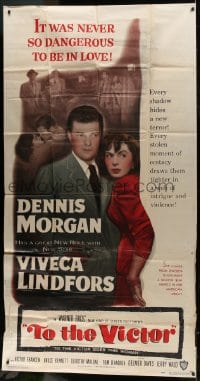2x628 TO THE VICTOR 3sh 1948 Delmer Davies, Dennis Morgan & Viveca Lindfors dangerously in love!