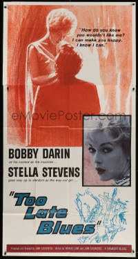 2x631 TOO LATE BLUES 3sh 1962 John Cassavetes, Bobby Darin, sexy Stella Stevens, jazz music!