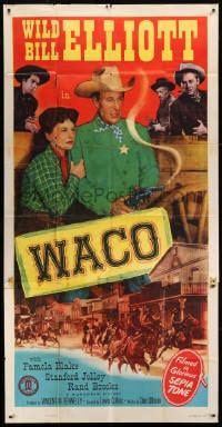 2x646 WACO 3sh 1952 Wild Bill Elliott with smoking gun, Pamela Blake & Rand Brooks!