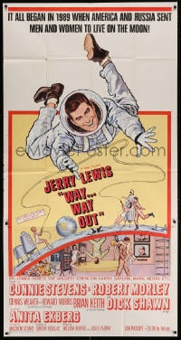 2x650 WAY WAY OUT 3sh 1966 astronaut Jerry Lewis sent to live on the moon in 1989!