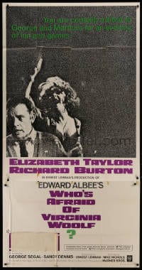 2x658 WHO'S AFRAID OF VIRGINIA WOOLF 3sh 1966 Elizabeth Taylor, Richard Burton, Mike Nichols