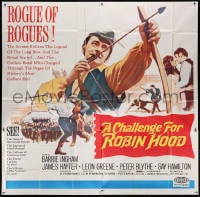 2x035 CHALLENGE FOR ROBIN HOOD 6sh 1967 Barrie Ingham, James Hayter, Hammer fantasy, rare!