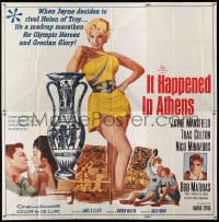 2x054 IT HAPPENED IN ATHENS 6sh 1962 super sexy Jayne Mansfield rivals Helen of Troy, Olympics!