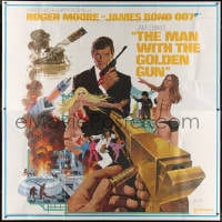 2x064 MAN WITH THE GOLDEN GUN West Hemi 6sh 1974 Roger Moore as James Bond by Robert McGinnis!