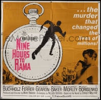 2x069 NINE HOURS TO RAMA 6sh 1963 Horst Buchholz, the murder that changed the lives of millions!