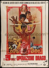 2x764 ENTER THE DRAGON Italian 1p 1973 Bruce Lee kung fu classic, the movie that made him a legend!