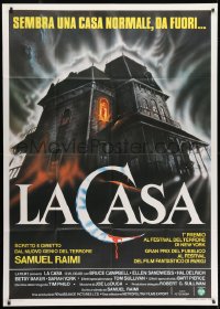2x768 EVIL DEAD Italian 1p 1984 Sam Raimi cult classic, completely different haunted house art!
