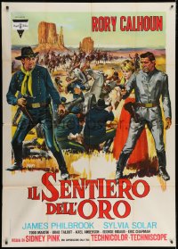 2x772 FINGER ON THE TRIGGER Italian 1p 1965 Rory Calhoun, Ciriello art of cavalrymen vs Indians!