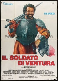 2x813 IL SOLDATO DI VENTURA Italian 1p 1976 art of soldier of fortune Bud Spencer wearing armor!