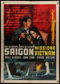 2x815 INCIDENT IN SAIGON Italian 1p 1963 Transit a Saigon, Vietnam, completely different art!
