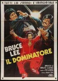 2x818 IRON FINGER Italian 1p 1977 cool different art of kung fu fighter Bruce Li, rare!